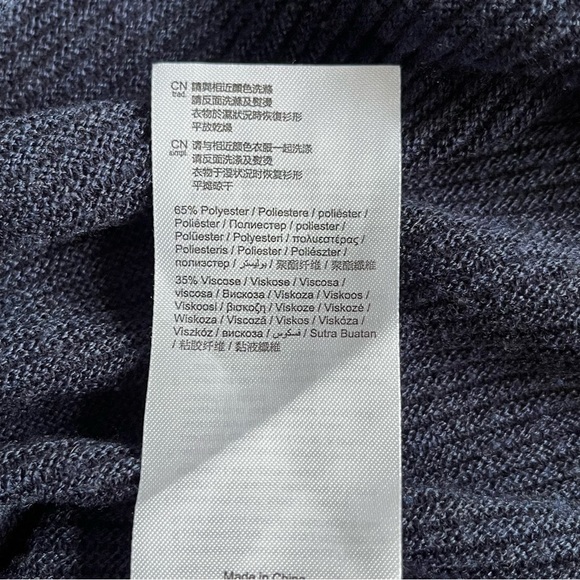 Esprit knit poncho sweater tassel detail Navy - Picture 11 of 11